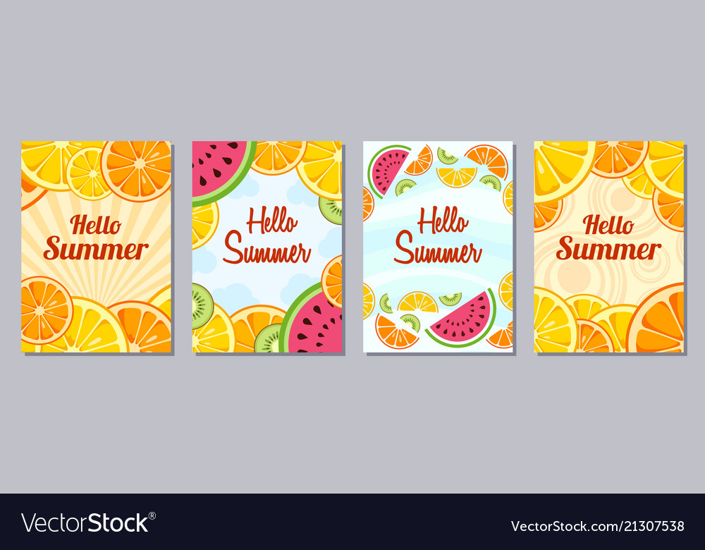 Hello summer templates a6 size