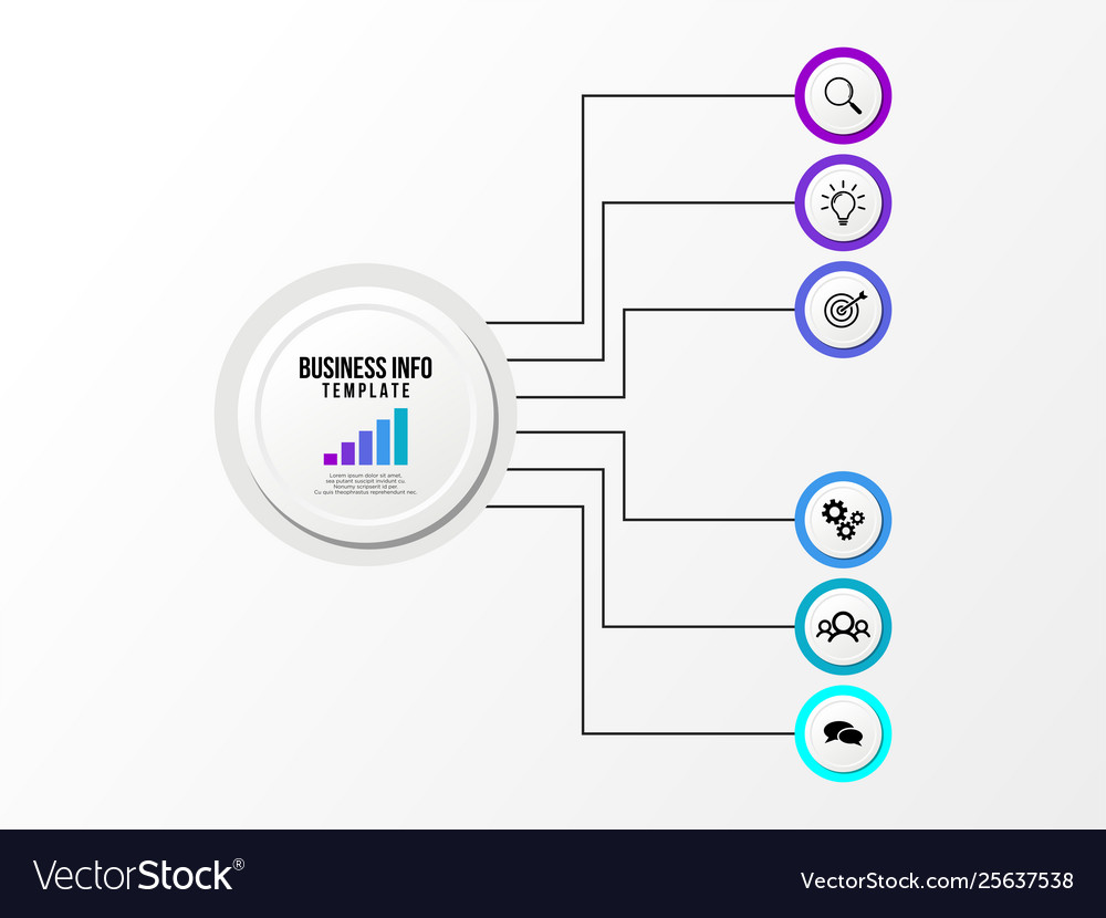 Infographic design template with options steps