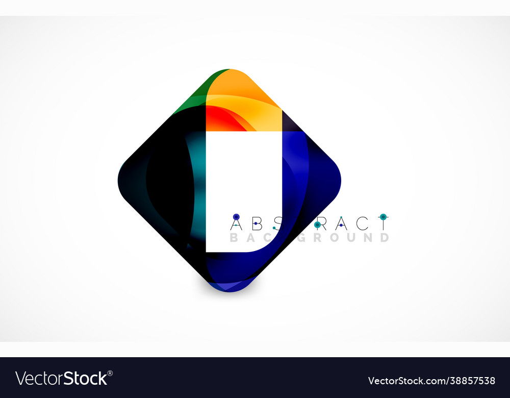 Minimal background abstract square shape vector image Minimal background abstract square shape