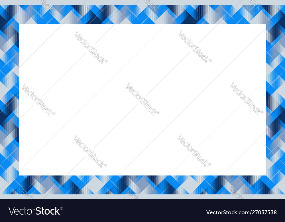 Scottish Tartan Border Pattern