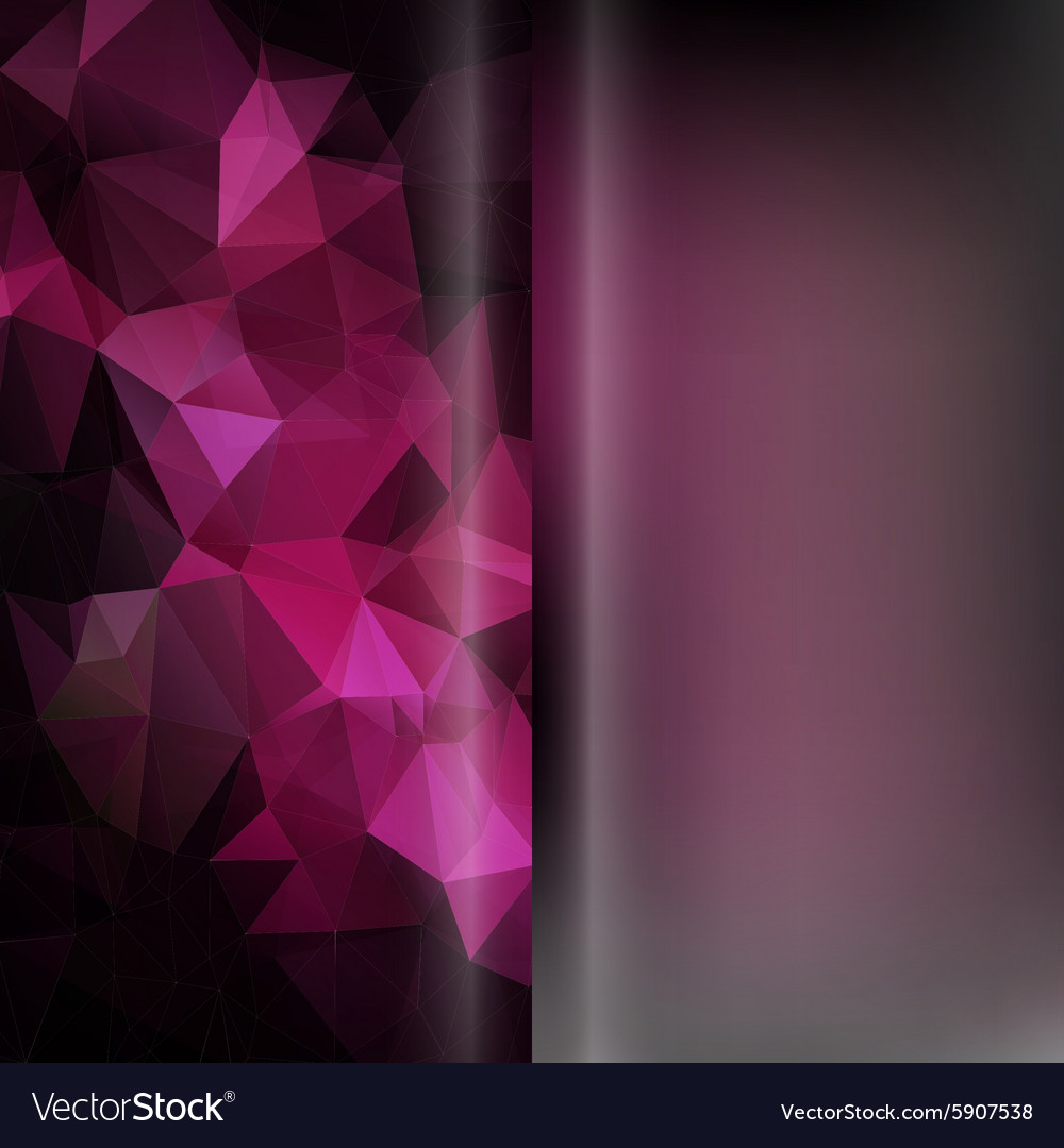 Set of abstract polygon triangles and blurred