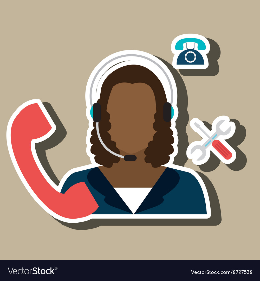 Technical support design Royalty Free Vector Image