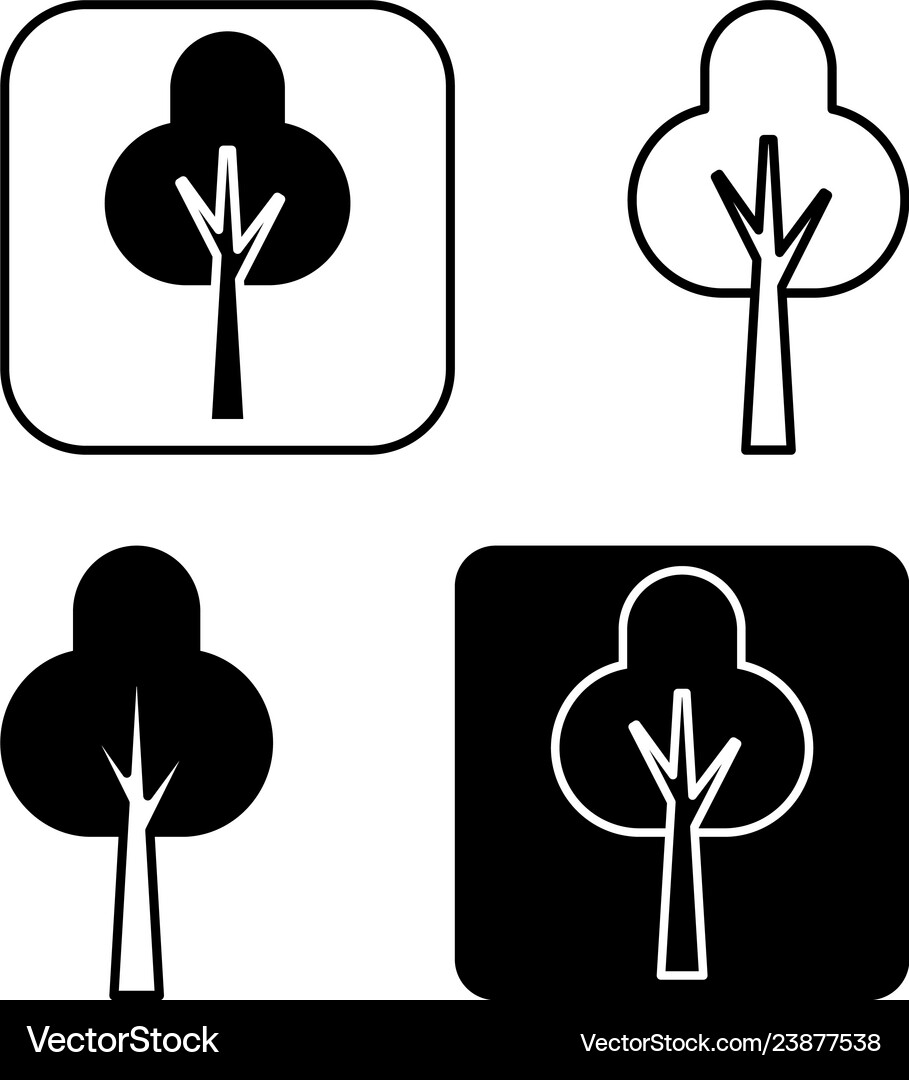 Tree icon Royalty Free Vector Image - VectorStock