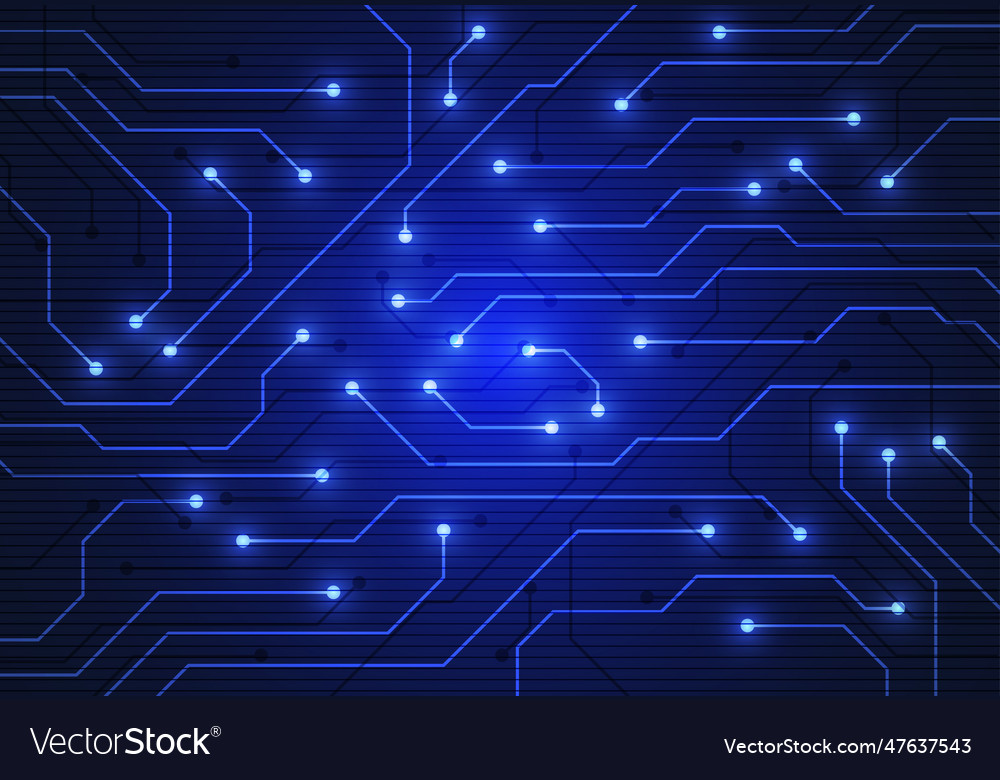 Abstract background with technology circuit board vector image Abstract background with technology circuit board