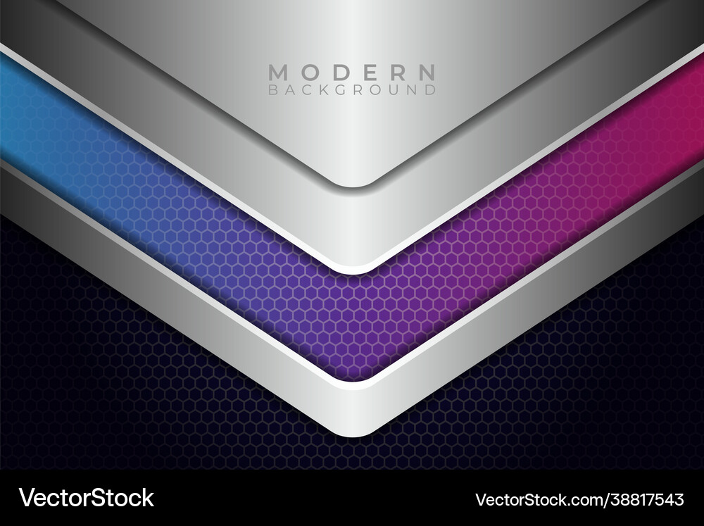 Abstract modern technology overlapped metallic Vector Image