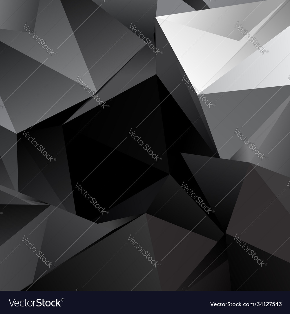 Low poly triangular triangles background shatter vector image Low poly triangular triangles background shatter