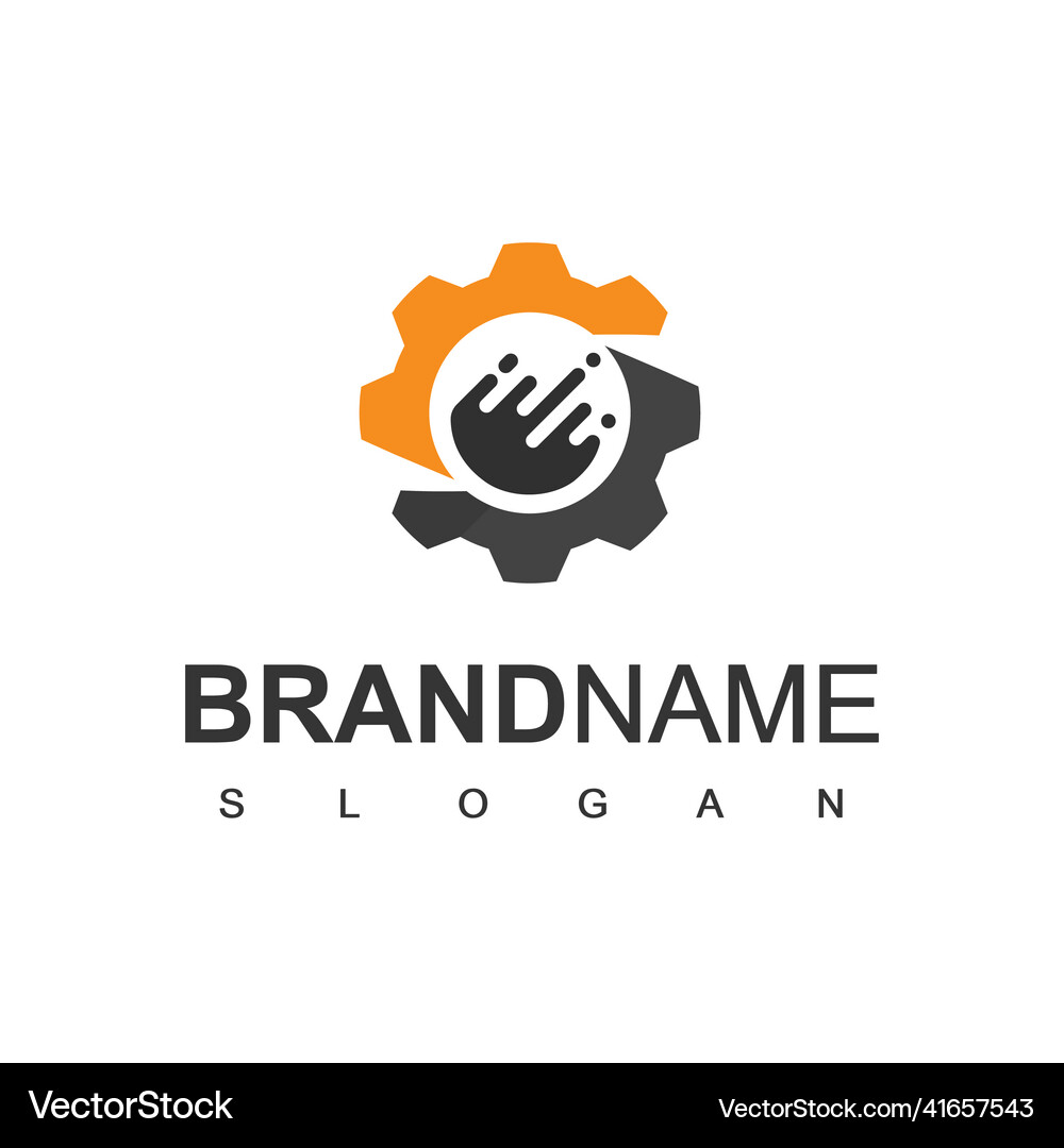 Oil company logo design template Royalty Free Vector Image