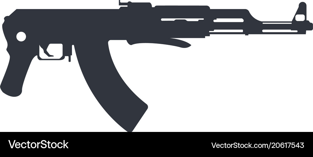 Powerful pistol gun handgun Royalty Free Vector Image