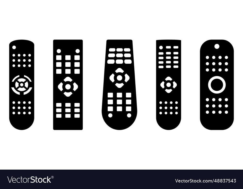 Remote control icons design can use for web
