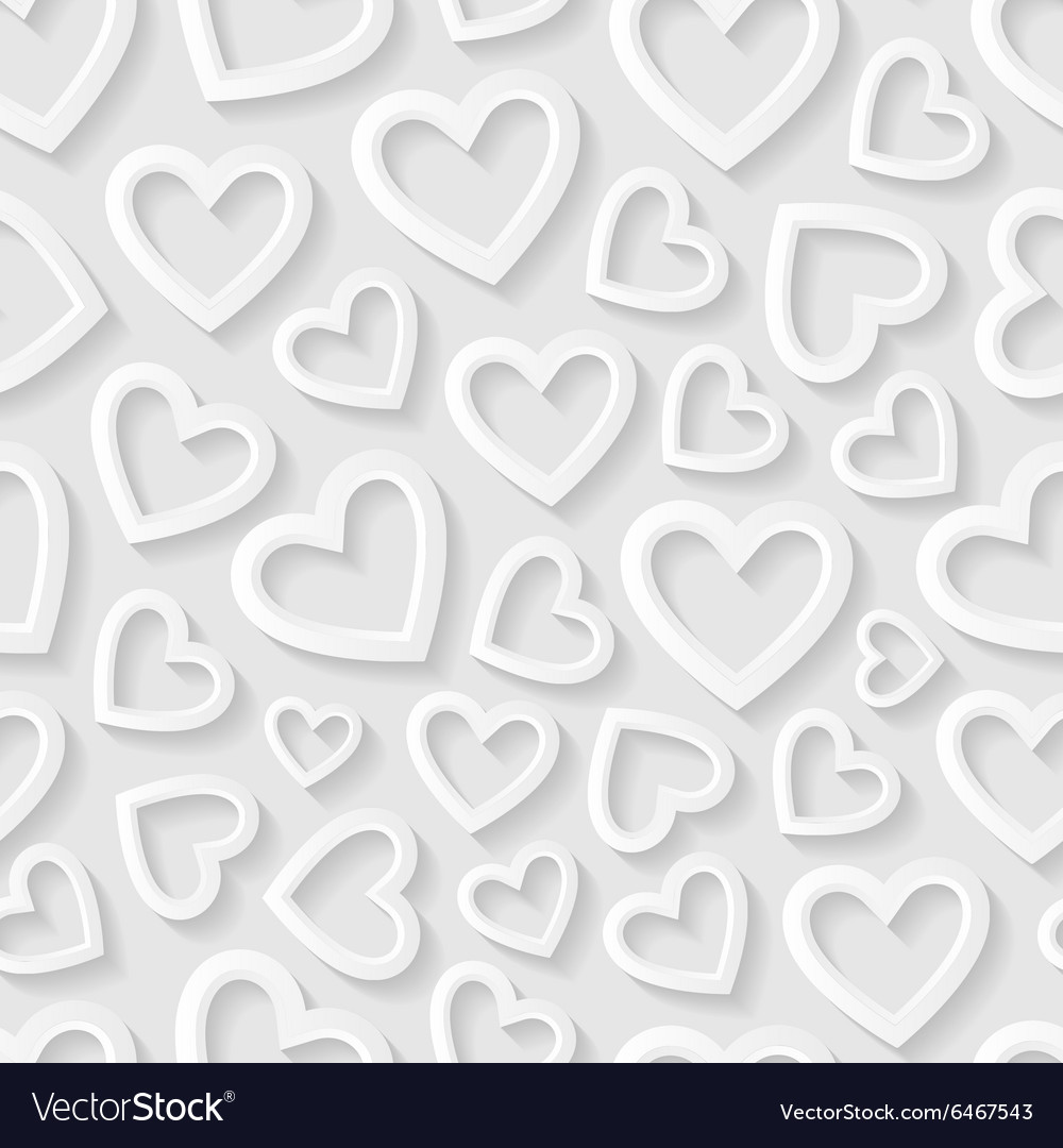 Seamless pattern with hearts