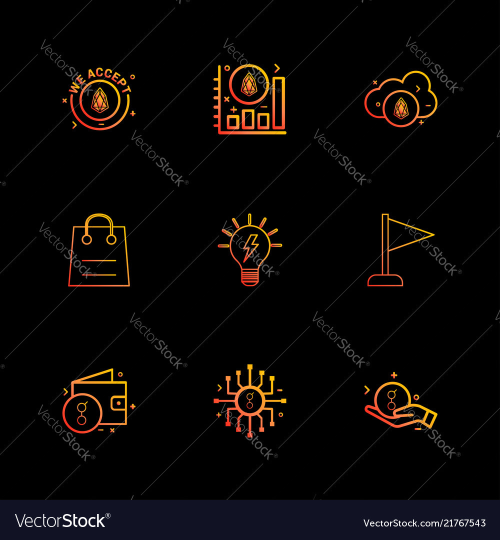 We accept coin graph cloud flag bag idea