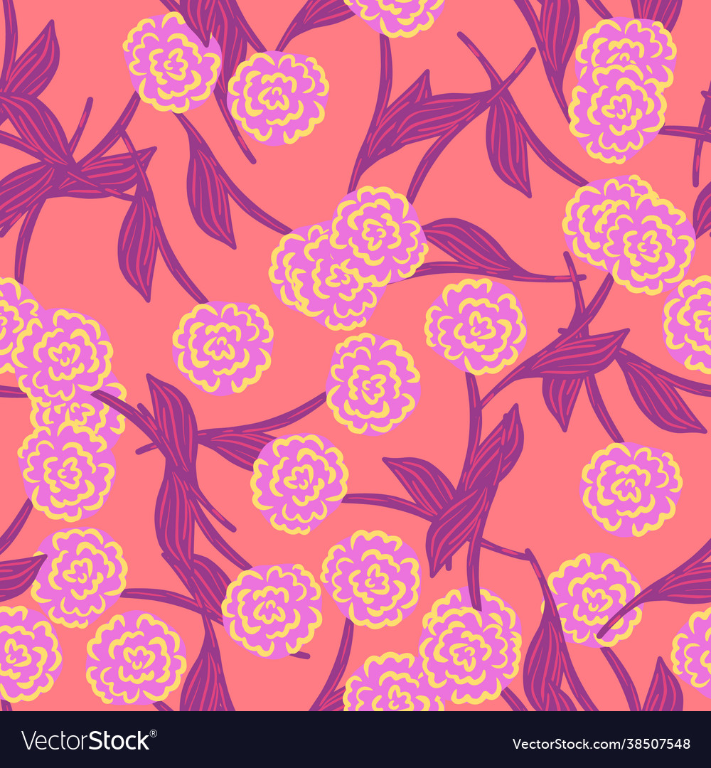 Abstract random seamless pattern with doodle