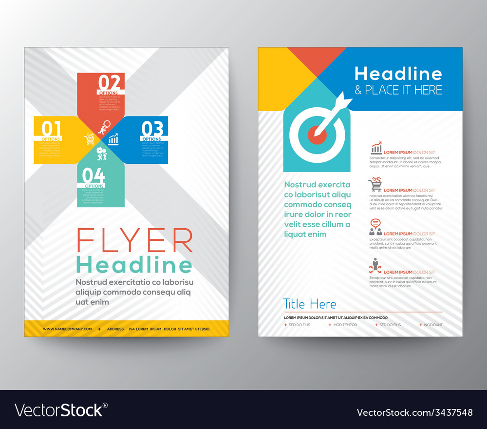 Brochure flyer graphic design layout template Vector Image