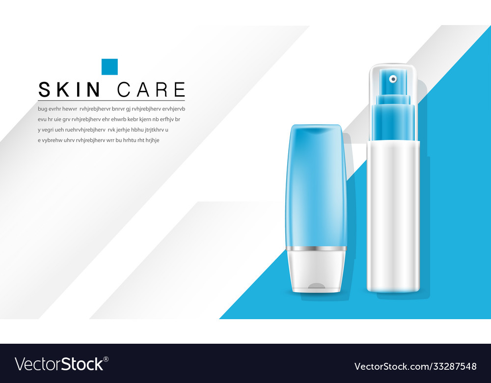 Kosmetikcreme und Bodylotion Poster Premium vector image Kosmetikcreme und Bodylotion Poster Premium