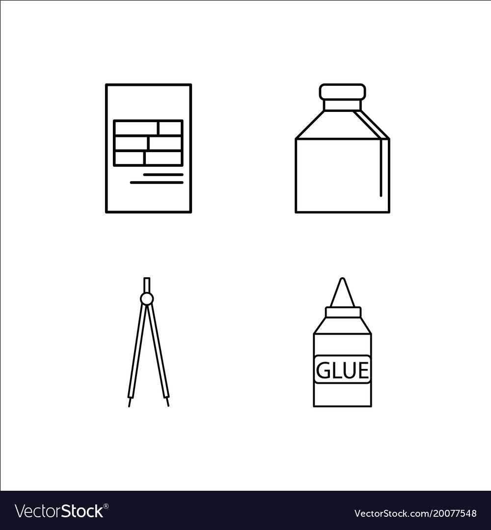 Design and studio simple linear icon setsimple