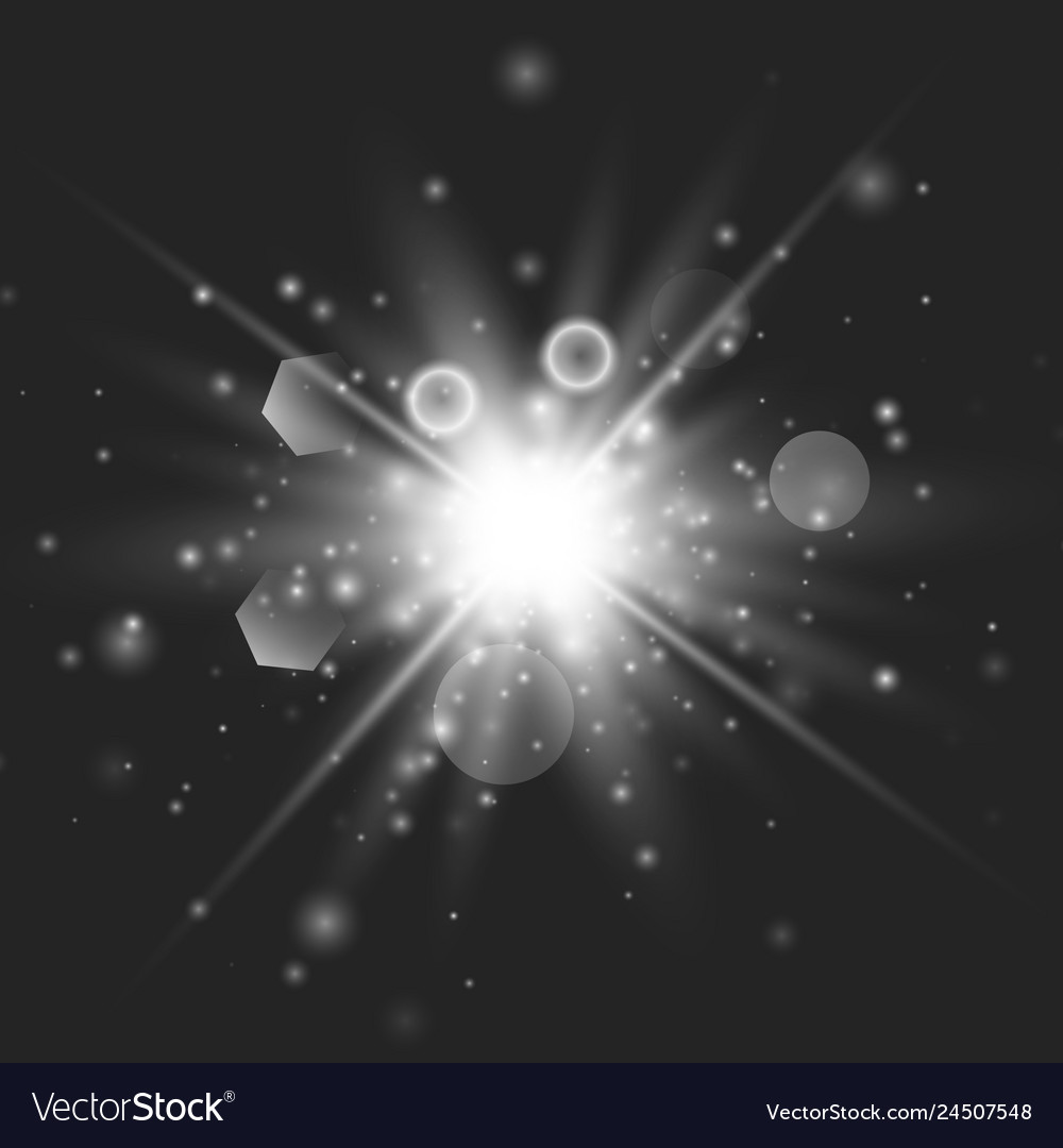 Glow light burst Royalty Free Vector Image - VectorStock