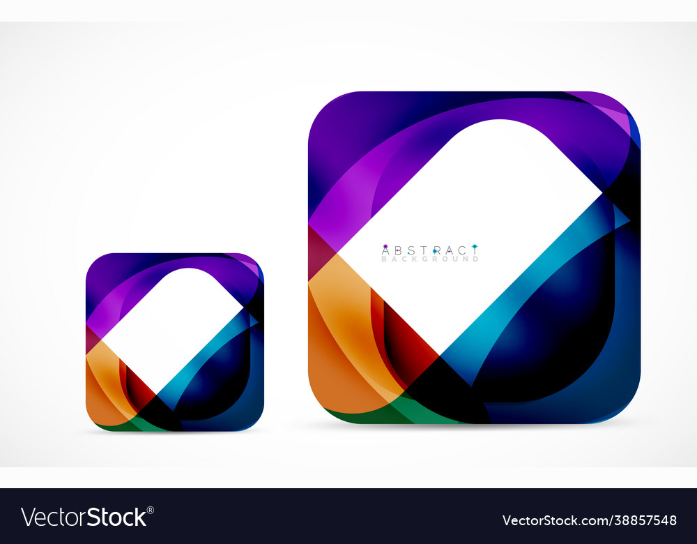 Minimal background abstract square shape vector image Minimal background abstract square shape