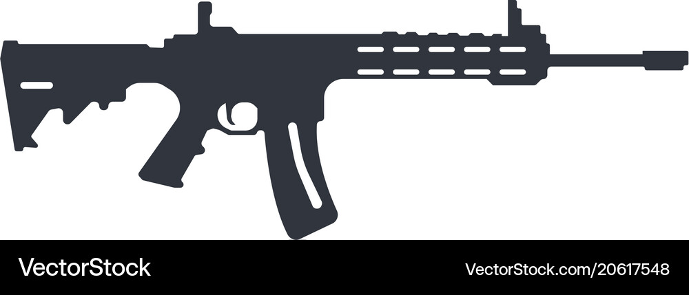 Powerful pistol gun handgun Royalty Free Vector Image