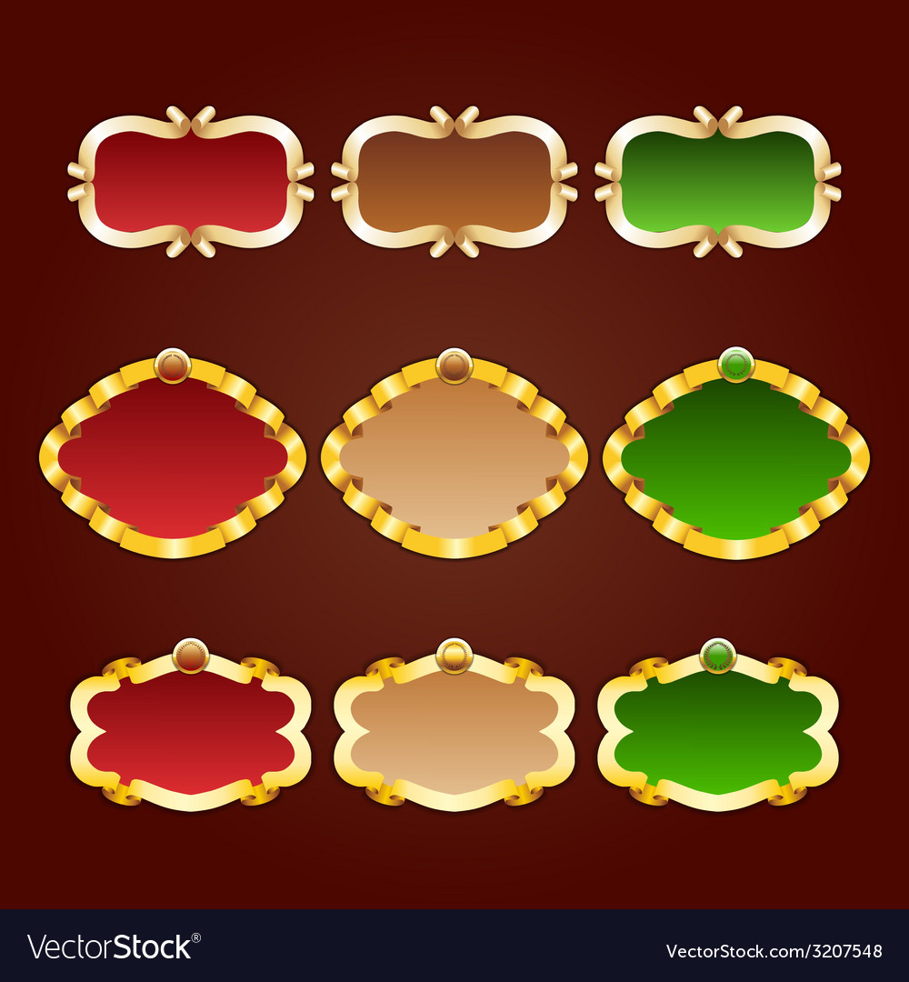 Set of template frames