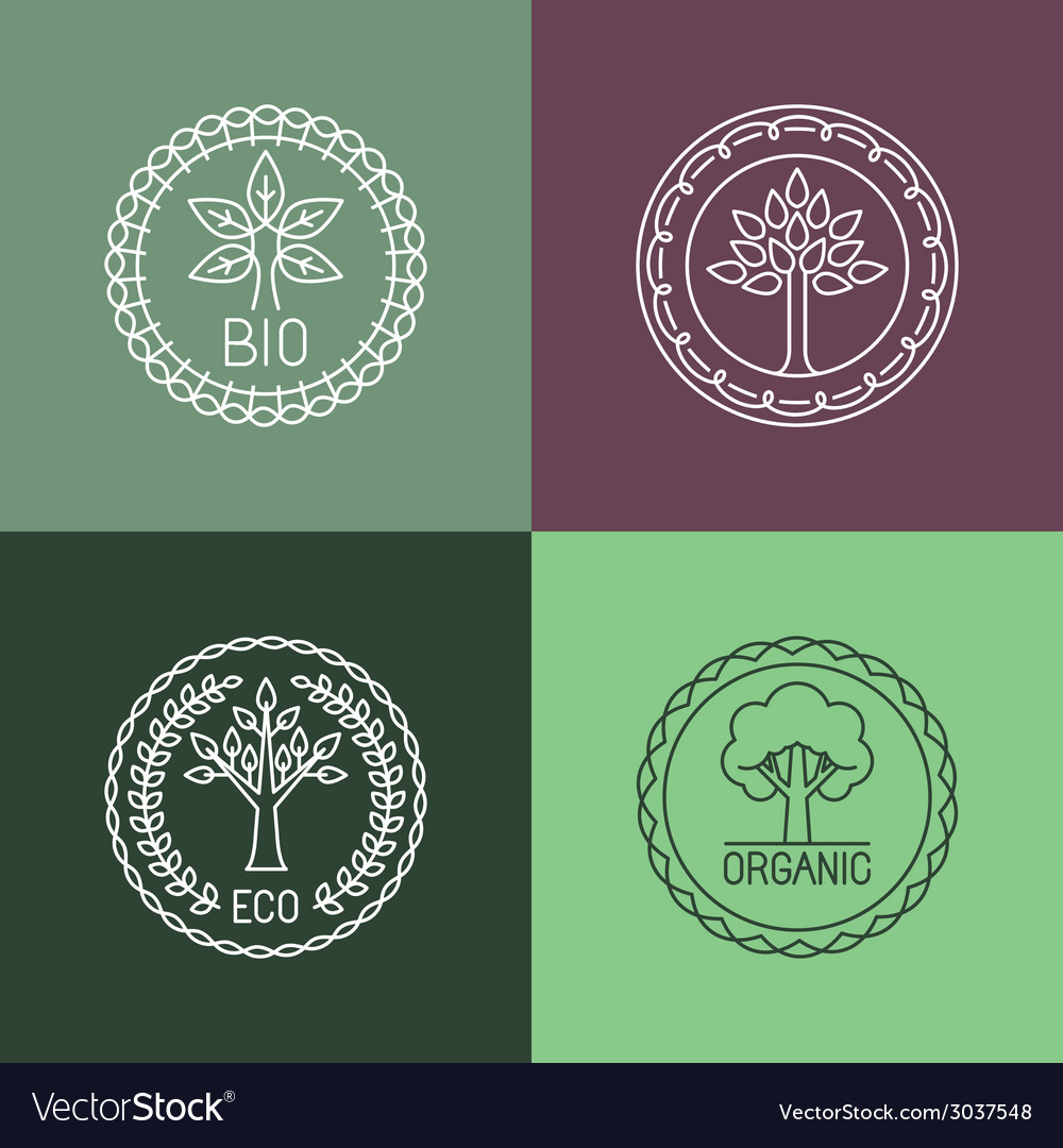 tree logos royalty free vector image vectorstock tree logos