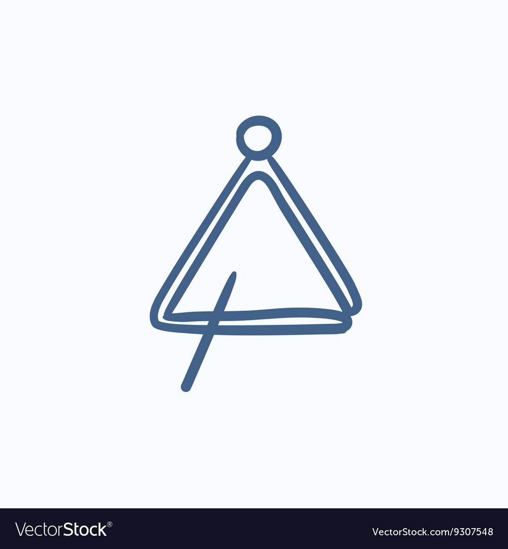 Triangle sketch icon