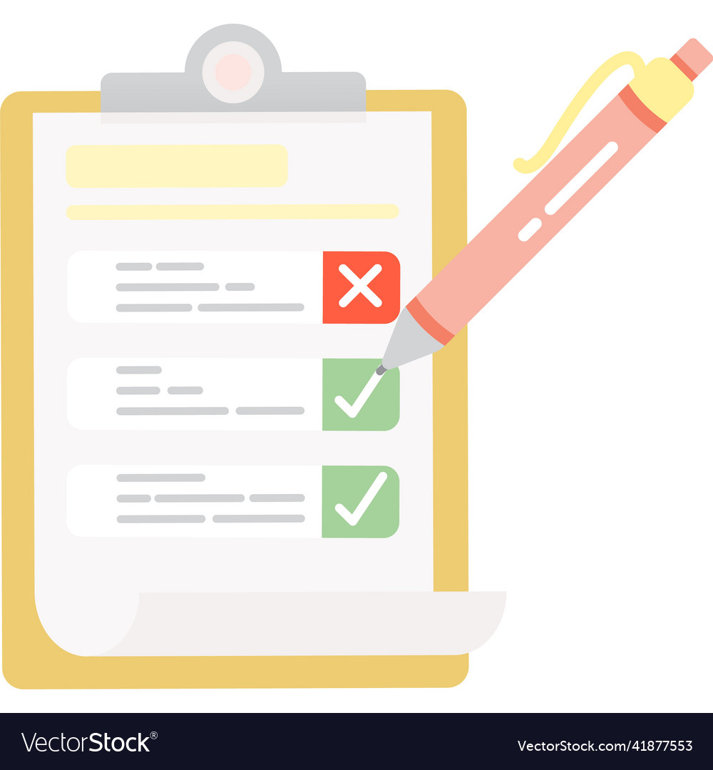 Clipboard icon check list document flat