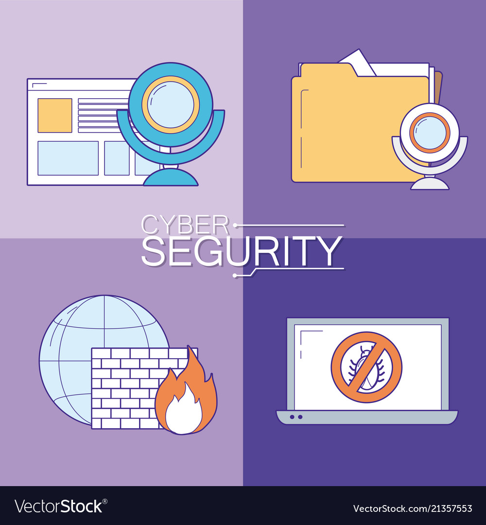 Cyber security icons