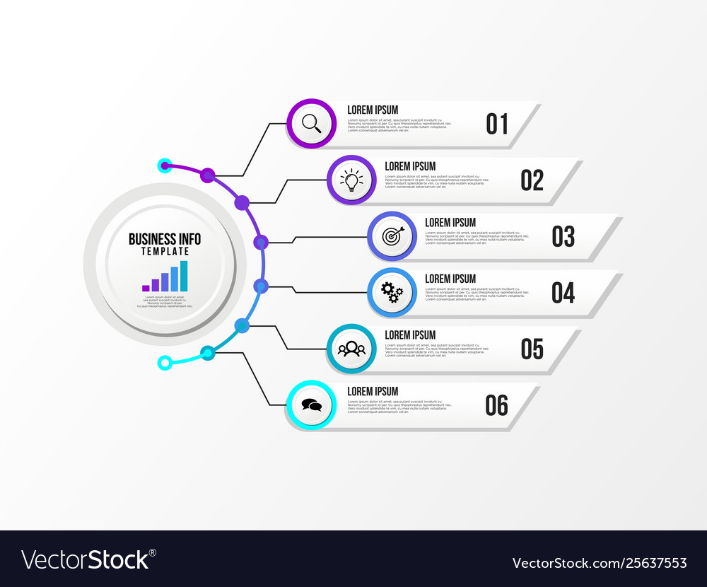 Infographic design template with options steps