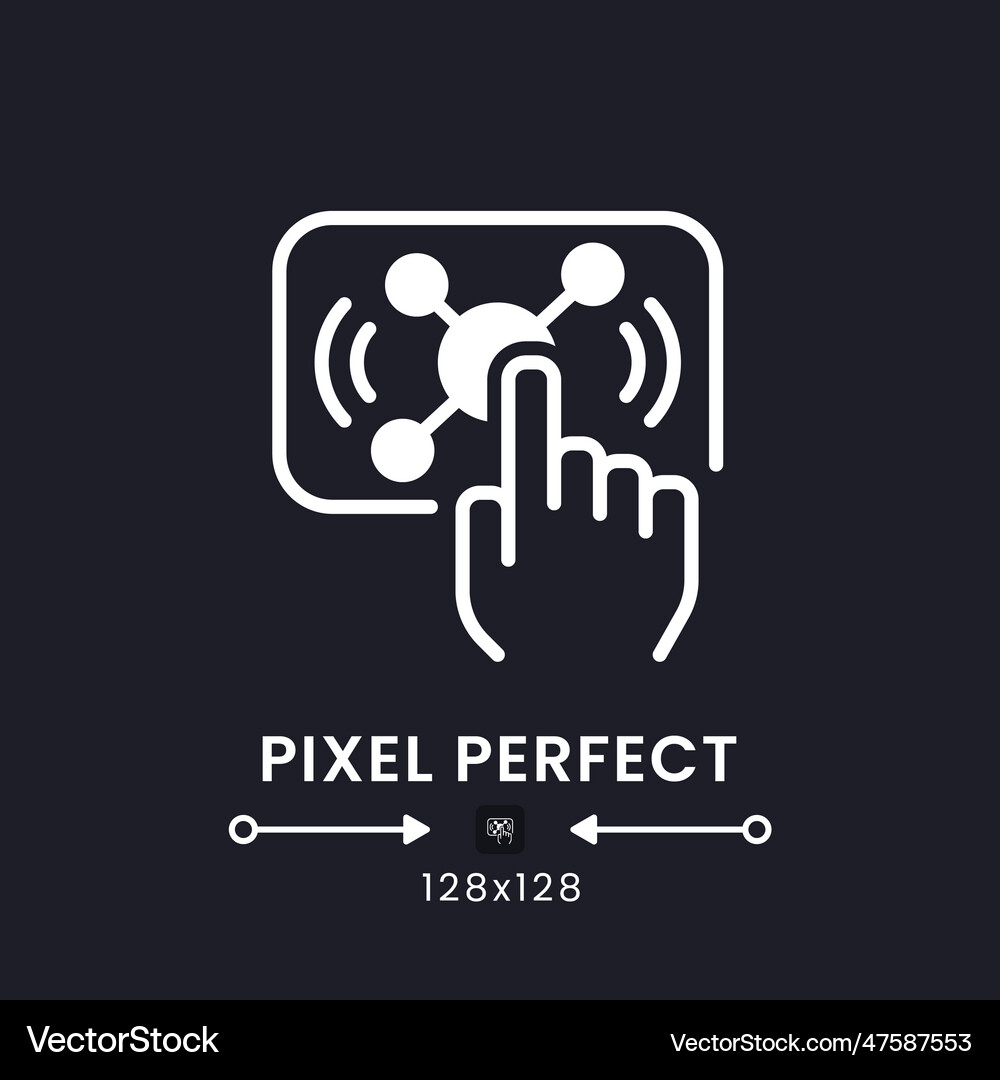 Interactive live streaming white solid desktop Vector Image