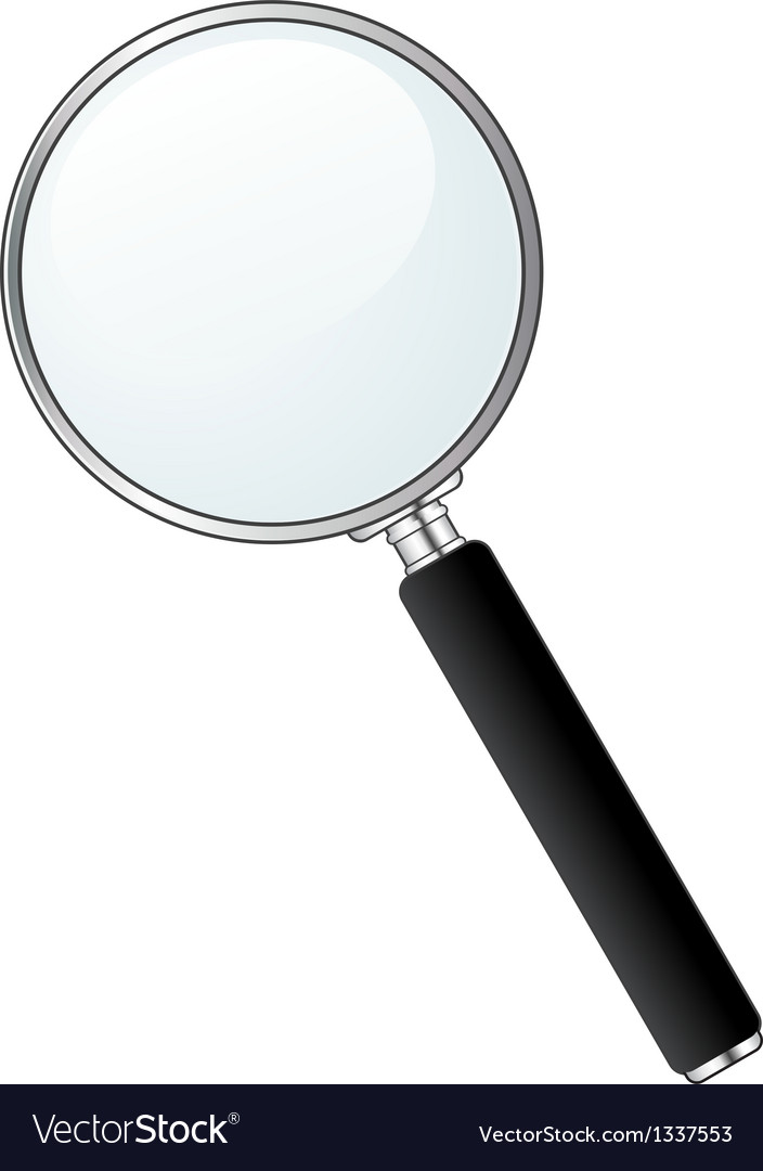 Magnifying glass Royalty Free Vector Image - VectorStock