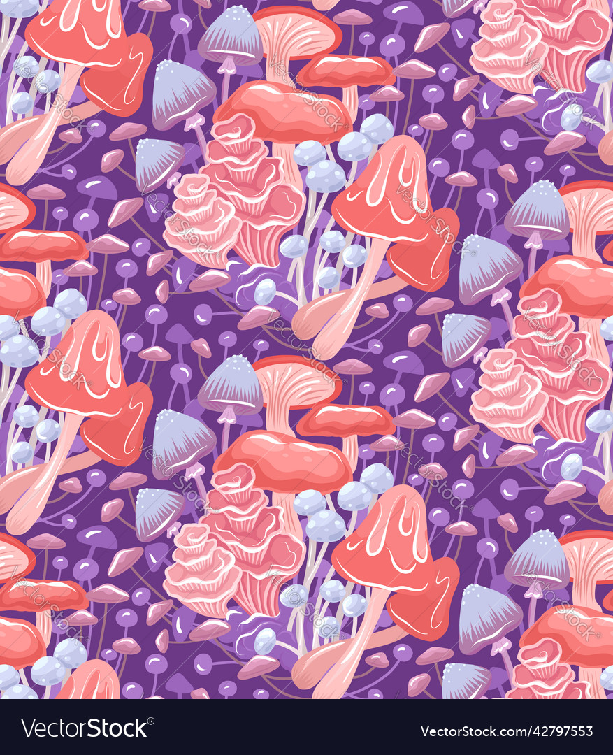 Psychedelic seamless pattern vector image Psychedelic seamless pattern