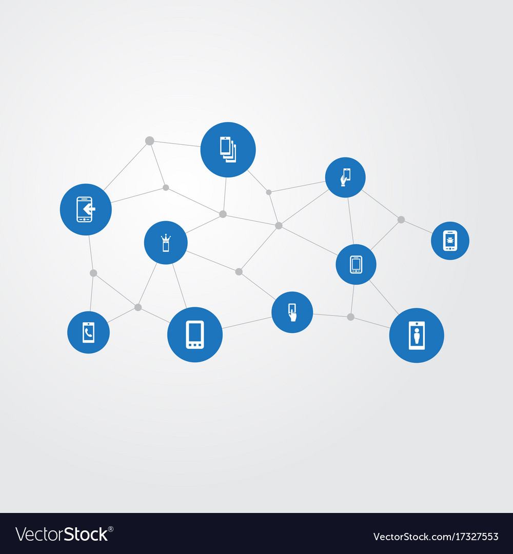 Set of simple icons element