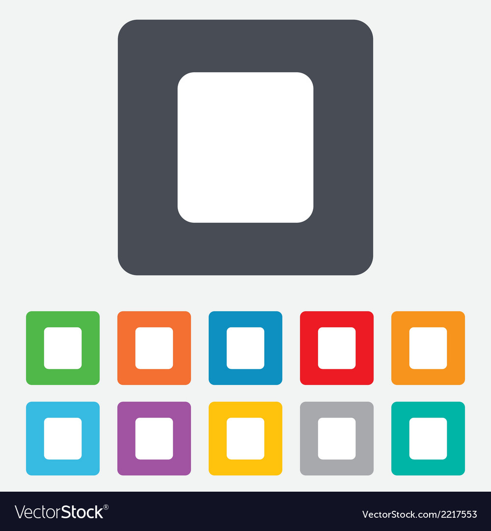 Stop sign icon player navigation button