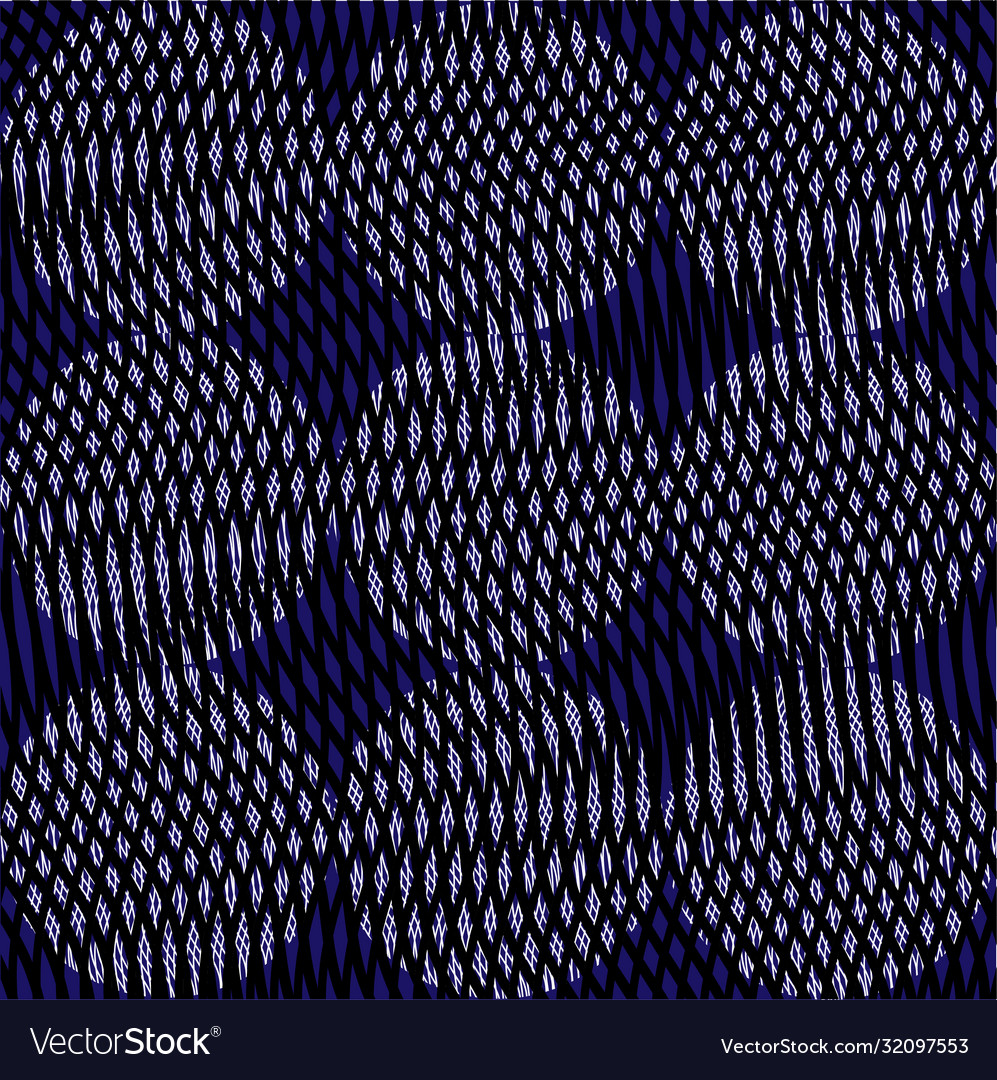 Textured geometric seamless pattern with repeated vector image Textured geometric seamless pattern with repeated
