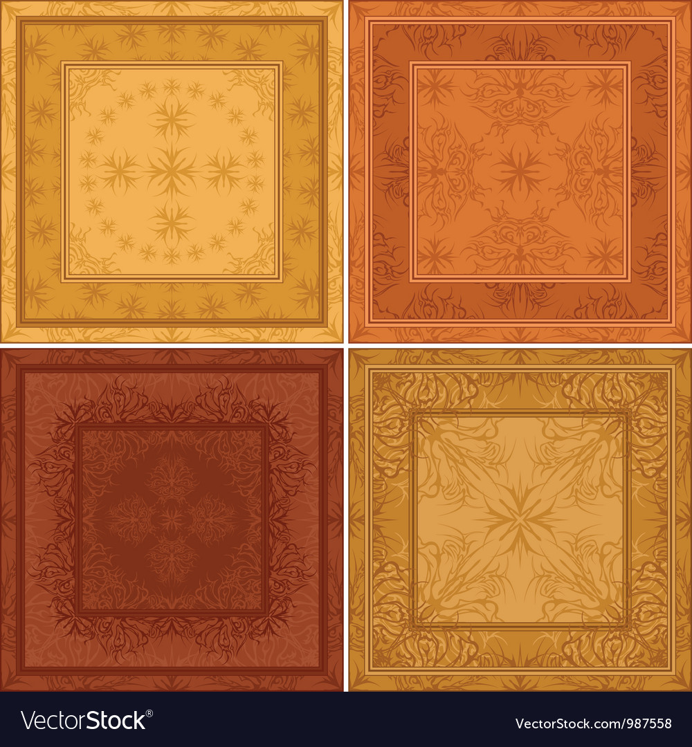 Abstract pattern background tile set