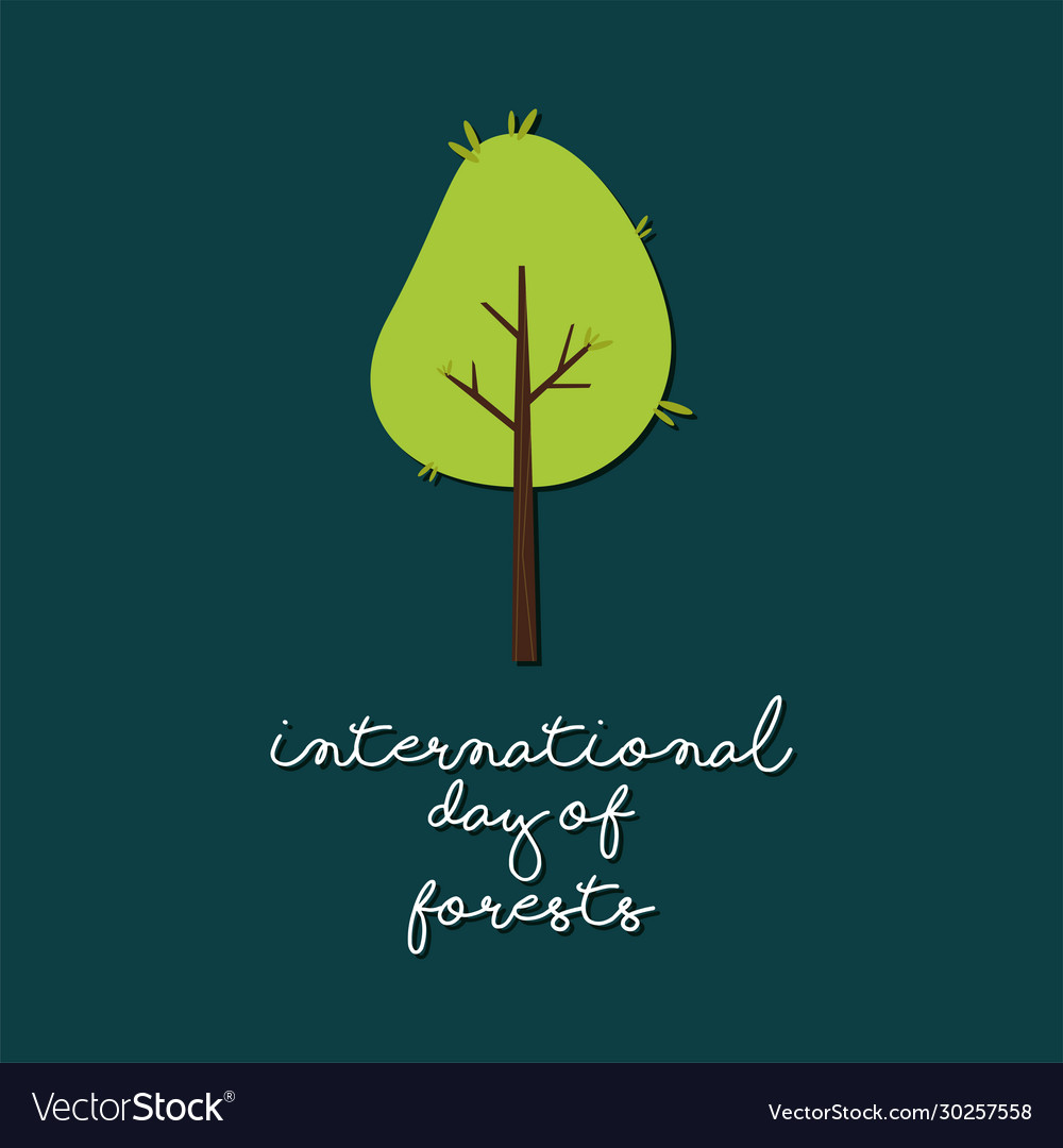 Forest day poster Royalty Free Vector Image VectorStock