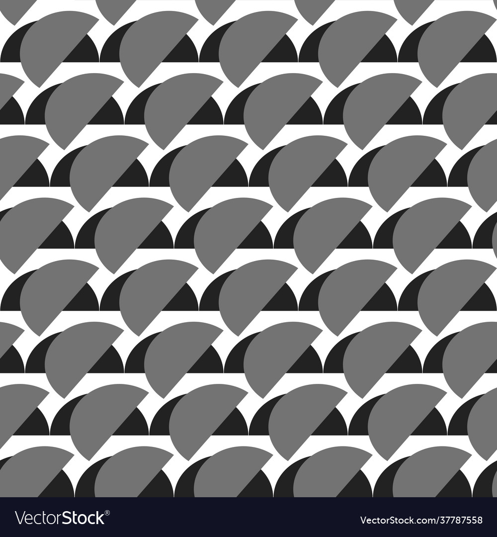Geometric pattern with half circles