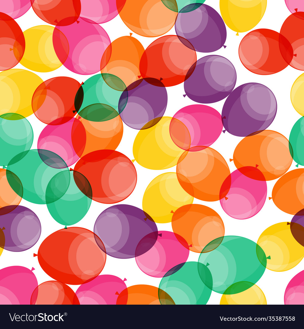 Happy Birthday Party Balloons Pattern