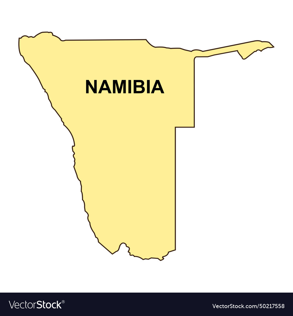 Map of namibia Royalty Free Vector Image - VectorStock