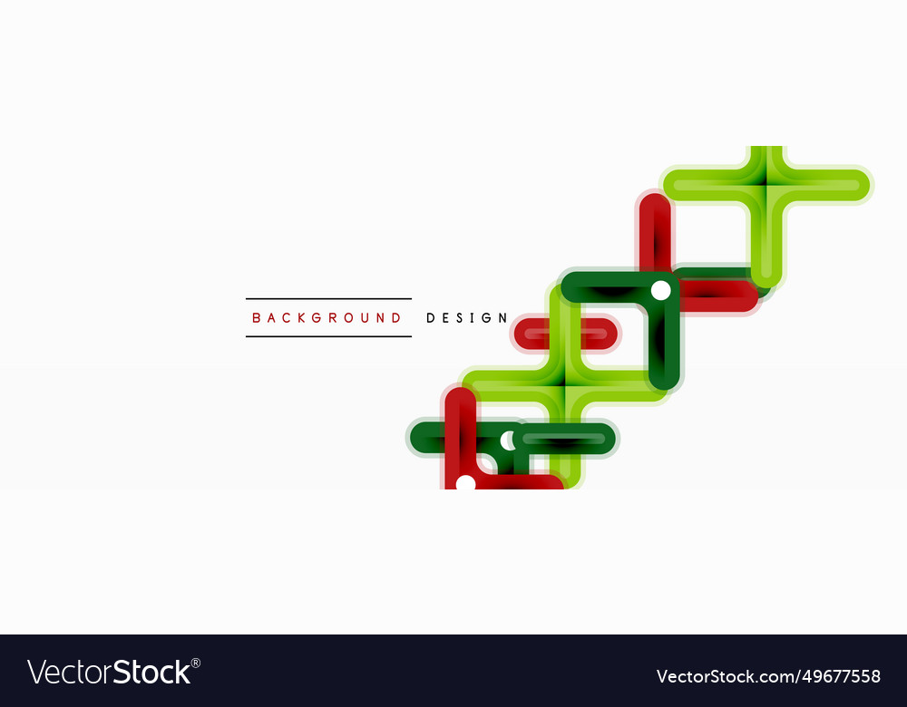 Minimal geometric background cross line design vector image Minimal geometric background cross line design