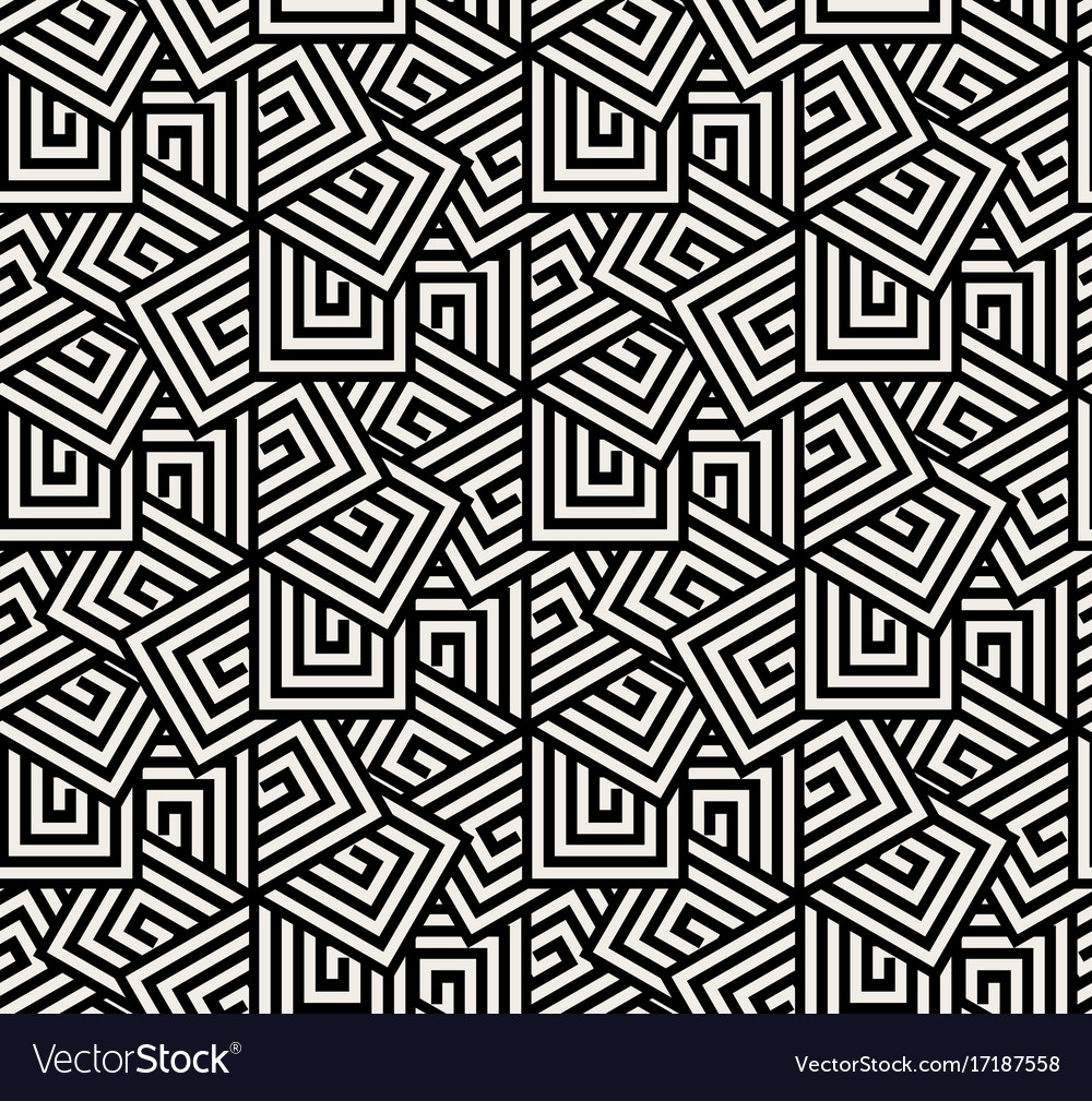 Seamless overlap hexagon pattern