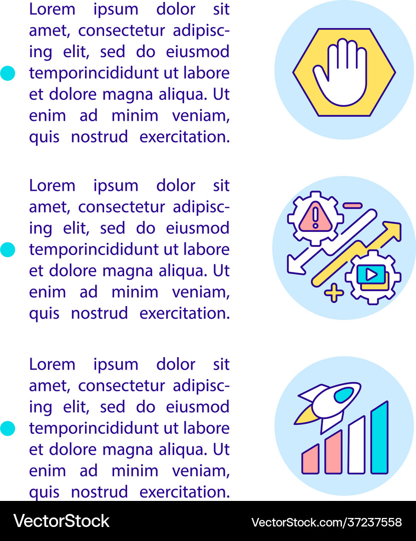 Smart content marketing tips concept line icons Vector Image