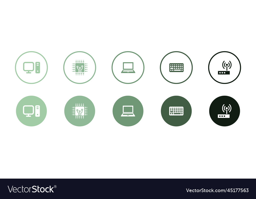 Computer Icons: CPU, Laptop, Router, Keyboard