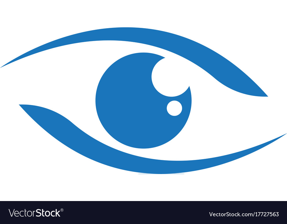 Eye care logo design Royalty Free Vector Image