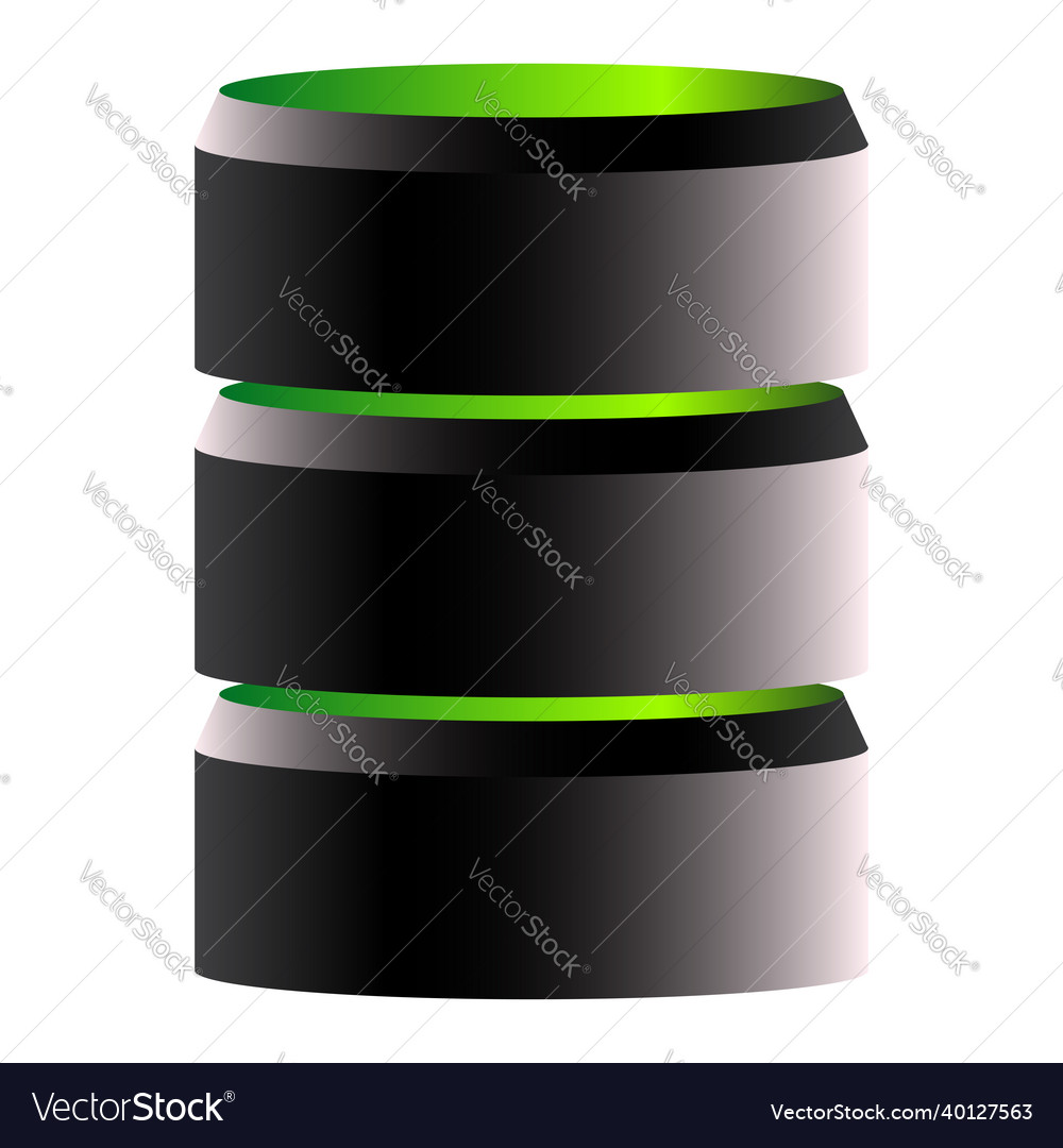 Hdd hard disk drive mainframe computer stacked vector image Hdd hard disk drive mainframe computer stacked