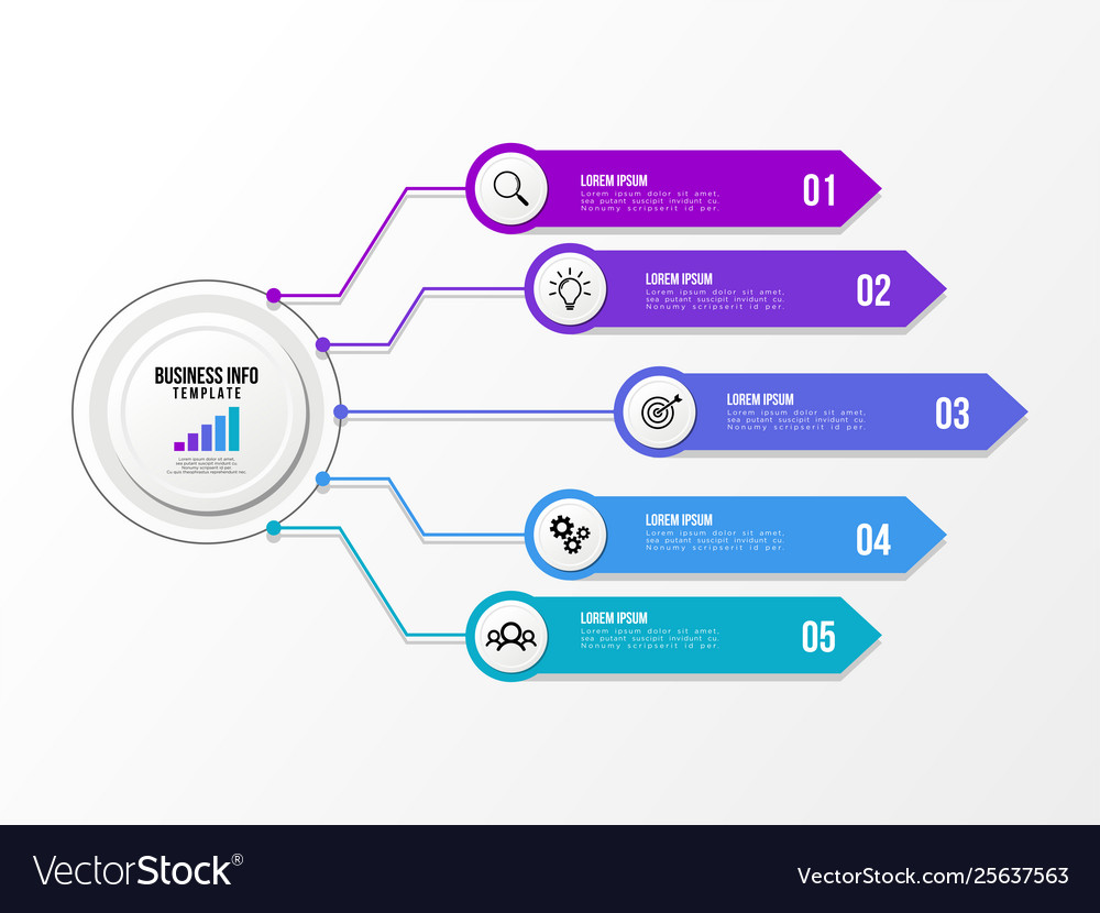 Infographic design template with options steps