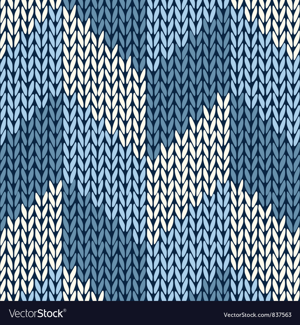 Knit pattern vector