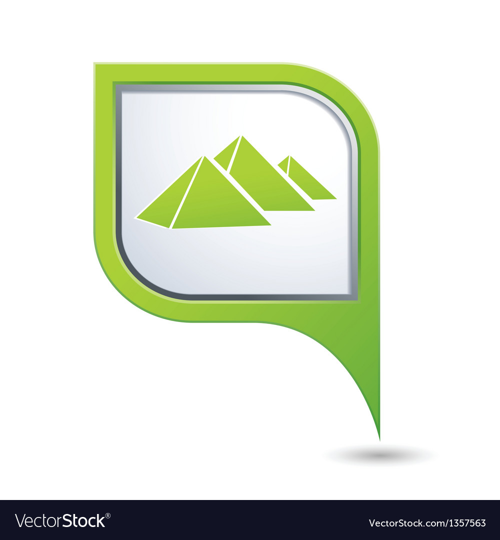 Kartenzeiger mit Pyramidensymbol