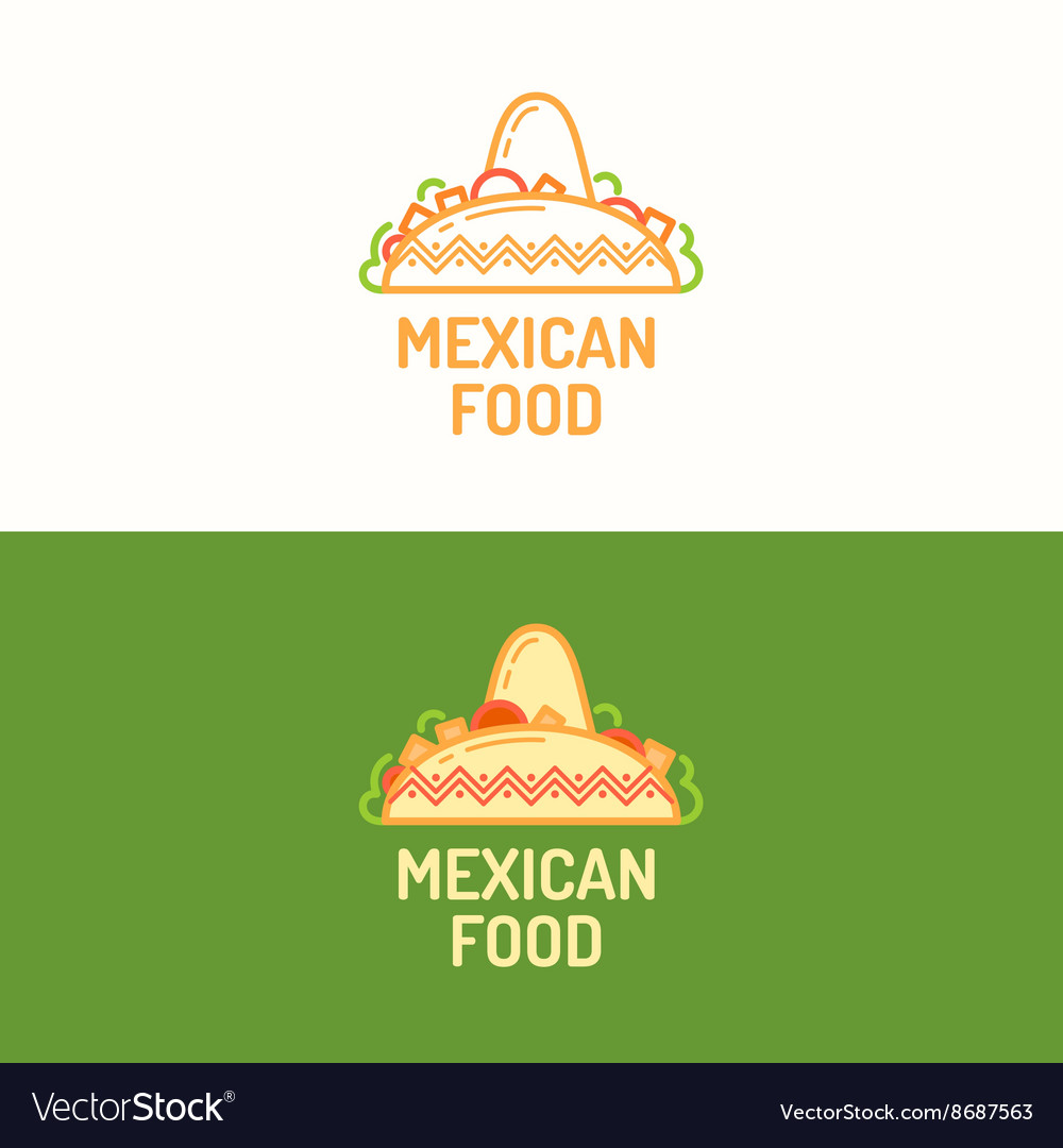 Mexican food Royalty Free Vector Image - VectorStock