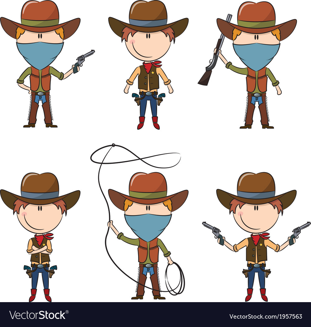 Sheriff und Bandit Charaktere